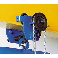 Chariot &agrave; avanc&eacute;e par chaîne Corso, 2000 lb (1 tonne) Capacit&eacute;, 2-1/3" - 8-2/3" Infinity Industrial Services Inc.