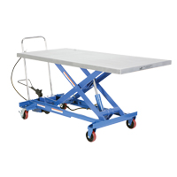 Table &eacute;l&eacute;vatrice &agrave; ciseaux hydraulique pneumatique, Acier, 63" lo x 31-1/2" la, Cap. 1000 lb Infinity Industrial Services Inc.