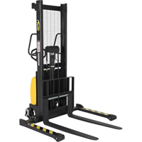 Fork Lift Stacker, Electric Operated, 2000 lbs. Capacity, 63" Max Lift Infinity Industrial Services Inc.