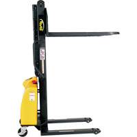 Narrow Mast Powered Lift Stacker, Electric Operated, 1500 lbs. Capacity, 63" Max Lift Infinity Industrial Services Inc.