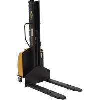 Narrow Mast Powered Lift Stacker, Electric Operated, 1000 lbs. Capacity, 63" Max Lift Infinity Industrial Services Inc.