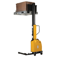 Narrow Mast Powered Lift Stacker, Electric Operated, 1500 lbs. Capacity, 98" Max Lift Infinity Industrial Services Inc.