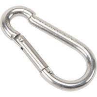 Stainless Steel Snap Hook, 220 lbs (0.11 tons) Working Load Limit, 3/16" Size, 5/16" Eye Infinity Industrial Services Inc.