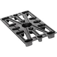 Plastic Pallets, 4-Way Entry, 24" L x 12" W x 1-1/2" H Infinity Industrial Services Inc.