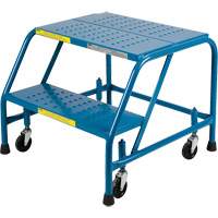 CSA-Certified Rolling Step Ladder, 2 Steps, 22" Step Width, 19" Platform Height, Steel Infinity Industrial Services Inc.