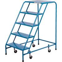 CSA-Certified Rolling Step Ladder, 5 Steps, 22" Step Width, 46" Platform Height, Steel Infinity Industrial Services Inc.