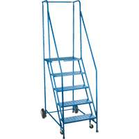 CSA-Certified Rolling Step Ladder, 5 Steps, 22" Step Width, 46" Platform Height, Steel Infinity Industrial Services Inc.
