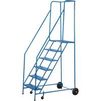 CSA-Certified Rolling Step Ladder, 6 Steps, 22" Step Width, 55" Platform Height, Steel Infinity Industrial Services Inc.