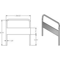 30" Chrome Handle for Platform Truck Infinity Industrial Services Inc.