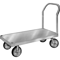 Diable en aluminium, 24" la x 36" lo, 2000 lb cap, Roues Caoutchouc Infinity Industrial Services Inc.