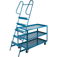 Stock Picking Carts, Steel, 24" W x 52" D, 3 Shelves, 1200 lbs. Capacity Infinity Industrial Services Inc.