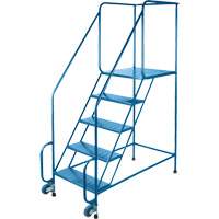 Tilt-N-Roll Ladders, Steel, 5 Steps, 22" Wide, 24" D x 47" H Top Step Infinity Industrial Services Inc.