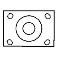 Total Locking Caster, Swivel with Brake, 6" (152.4 mm), Rubber, 450 lbs. (204 kg.) Infinity Industrial Services Inc.