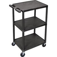 Utility Cart, 3 Tiers, 18" x 40" x 24", 400 lbs. Capacity Infinity Industrial Services Inc.