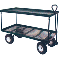 Chariot double plateforme m&eacute;tal, 24" la x 48" la x Capacit&eacute; 600 lb Infinity Industrial Services Inc.