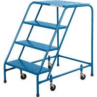 CSA Rolling Step Ladder, 4 Steps, 22" Step Width, 37" Platform Height, Steel Infinity Industrial Services Inc.