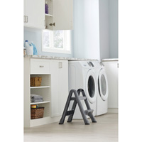 Folding Step Stool, 2 Steps, 19-1/2" x 20-1/2" x 22-3/4" High Infinity Industrial Services Inc.