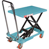 Heavy-Duty Hydraulic Scissor Lift Table, 27-1/2" L x 17-3/4" W, Steel, 330 lbs. Capacity Infinity Industrial Services Inc.