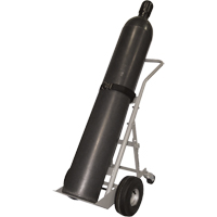 Four-Wheel Cylinder Hand Trucks, Pneumatic Wheels, 10" W x 8" L Base, 1000 lbs. Infinity Industrial Services Inc.