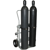 Four-Wheel Cylinder Hand Trucks, Pneumatic Wheels, 28" W x 6" L Base, 1000 lbs. Infinity Industrial Services Inc.