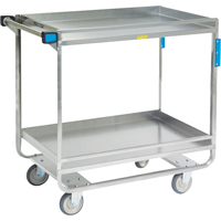 Guard Rail Carts, 2 Tiers, 23" W x 37-1/4" H x 38-5/8" D, 700 lbs. Capacity Infinity Industrial Services Inc.