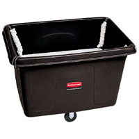 Chariot conteneur avec plateforme sur ressorts, Poly&eacute;thyl&egrave;ne, 44-1/16" lo x 31" la x 32-1/2" h, Volume 14 pi³, Capacit&eacute; 500 lb Infinity Industrial Services Inc.