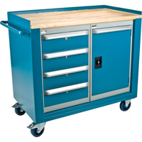 Industrial Duty Mobile Service Workbenches, Wood Surface Infinity Industrial Services Inc.