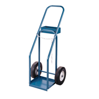 Gas Cylinder Carts, Semi-Pneumatic Wheels, 12" W x 10" L Base, 400 lbs. Infinity Industrial Services Inc.
