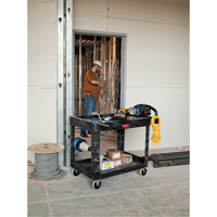 Heavy Duty Utility Cart - 4500-88, 2 Tiers, 17-1/8" x 33-1/4" x 39", 500 lbs. Capacity Infinity Industrial Services Inc.