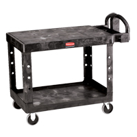 Flat Shelf Heavy Duty Utility Cart - 4525-00, 2 Tiers, 25-7/8" x 33-3/10" x 43-9/10", 500 lbs. Capacity Infinity Industrial Services Inc.