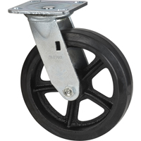 Roulette moul&eacute;, Pivotant, 8" (203,2 mm), Caoutchouc, 660 lb (299 kg) Infinity Industrial Services Inc.