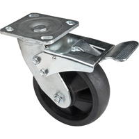 Roulettes haute temp&eacute;rature, Pivotant avec frein, 6" (152,4 mm), Nylon, 880 lb (399 kg) Infinity Industrial Services Inc.