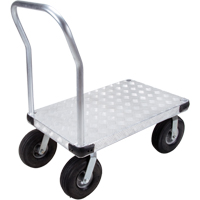 Aluminum Platform Truck, 24" W x 36" L, 1600 lbs. Cap., Pneumatic Wheels Infinity Industrial Services Inc.
