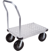 Aluminum Platform Truck, 24" W x 36" L, 1200 lbs. Cap., Flat Free Wheels Infinity Industrial Services Inc.