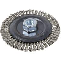 Stringer Bead Brush, 4" Dia., 0.022" Fill, 5/8"-11 Arbor, Stainless Steel Infinity Industrial Services Inc.