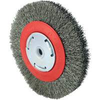 101F-2M Crimped Wire Brush, 6" Dia., 0.014" Fill, 1/2" - 2" Arbor Infinity Industrial Services Inc.