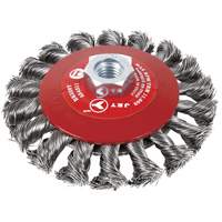 BK520T Knot-Twisted Conical Bevel Brush, 5" Dia., 5/8-11 Arbor Infinity Industrial Services Inc.