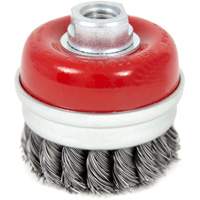 Brosse boisseau &agrave; fils li&eacute;s et nou&eacute;s &agrave; haute performance, 3" dia. x 5/8"-11 arbre Infinity Industrial Services Inc.