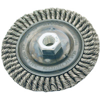 Stringer Bead Brush, 4" Dia., 0.022" Fill, 5/8"-11 Arbor, Steel Infinity Industrial Services Inc.