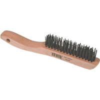 Brosse m&eacute;tallique &agrave; fils courts, Acier, 4 x 16 rangs de fils, Longueur 10" Infinity Industrial Services Inc.