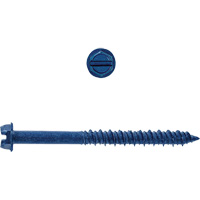 Hex Washer Slot SD Concrete Screws, 3/16" x 1-1/4" L, Zinc Plate Infinity Industrial Services Inc.