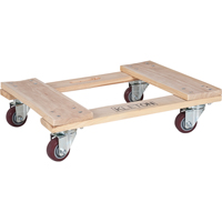 Hardwood Dolly, Polyurethane Wheels, 900 lbs. Capacity, 18" W x 24" D x 7" H Infinity Industrial Services Inc.