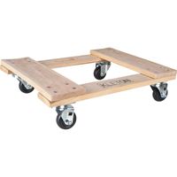 Hardwood Dolly, Polyolefin Wheels, 1000 lbs. Capacity, 18" W x 24" D x 7" H Infinity Industrial Services Inc.