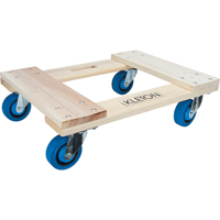 Hardwood Dolly, Rubber Wheels, 1400 lbs. Capacity, 18" W x 24" D x 7" H Infinity Industrial Services Inc.