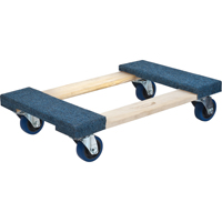 Carpeted Ends Hardwood Dolly, Wood Frame, 18" W x 24" L, 1400 lbs. Capacity Infinity Industrial Services Inc.