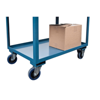 Chariots de service &agrave; bordure profonde, 2 Tiers, 24" la x 47" h x 36" p, Capacit&eacute; 1200 lb Infinity Industrial Services Inc.