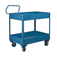 Chariots de service &agrave; bordure profonde, 2 Tiers, 24" la x 47" h x 36" p, Capacit&eacute; 1200 lb Infinity Industrial Services Inc.