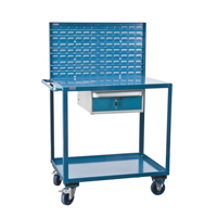 Chariots de service mobiles, 2 Tiers, 24" la x 57" h x 40" p, Capacit&eacute; 1200 lb Infinity Industrial Services Inc.