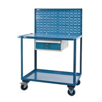 Chariots de service mobiles, 2 Tiers, 24" la x 57" h x 40" p, Capacit&eacute; 1200 lb Infinity Industrial Services Inc.