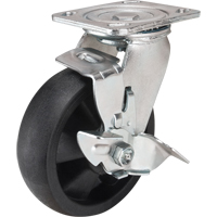 Roulettes haute temp&eacute;rature, Pivotant avec frein, 6" (152,4 mm), Nylon, 880 lb (399 kg) Infinity Industrial Services Inc.